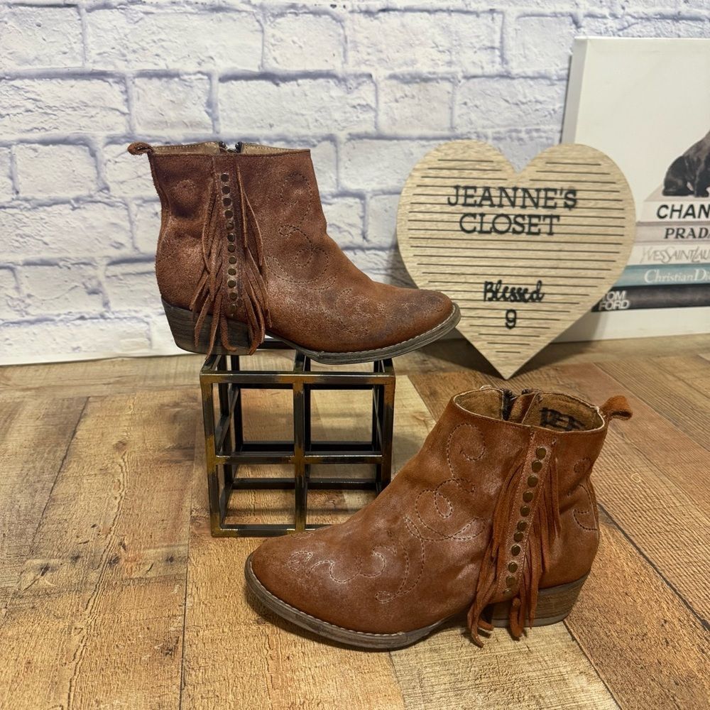 Corral circle G fringe ankle boots studded - Picture 2 of 10